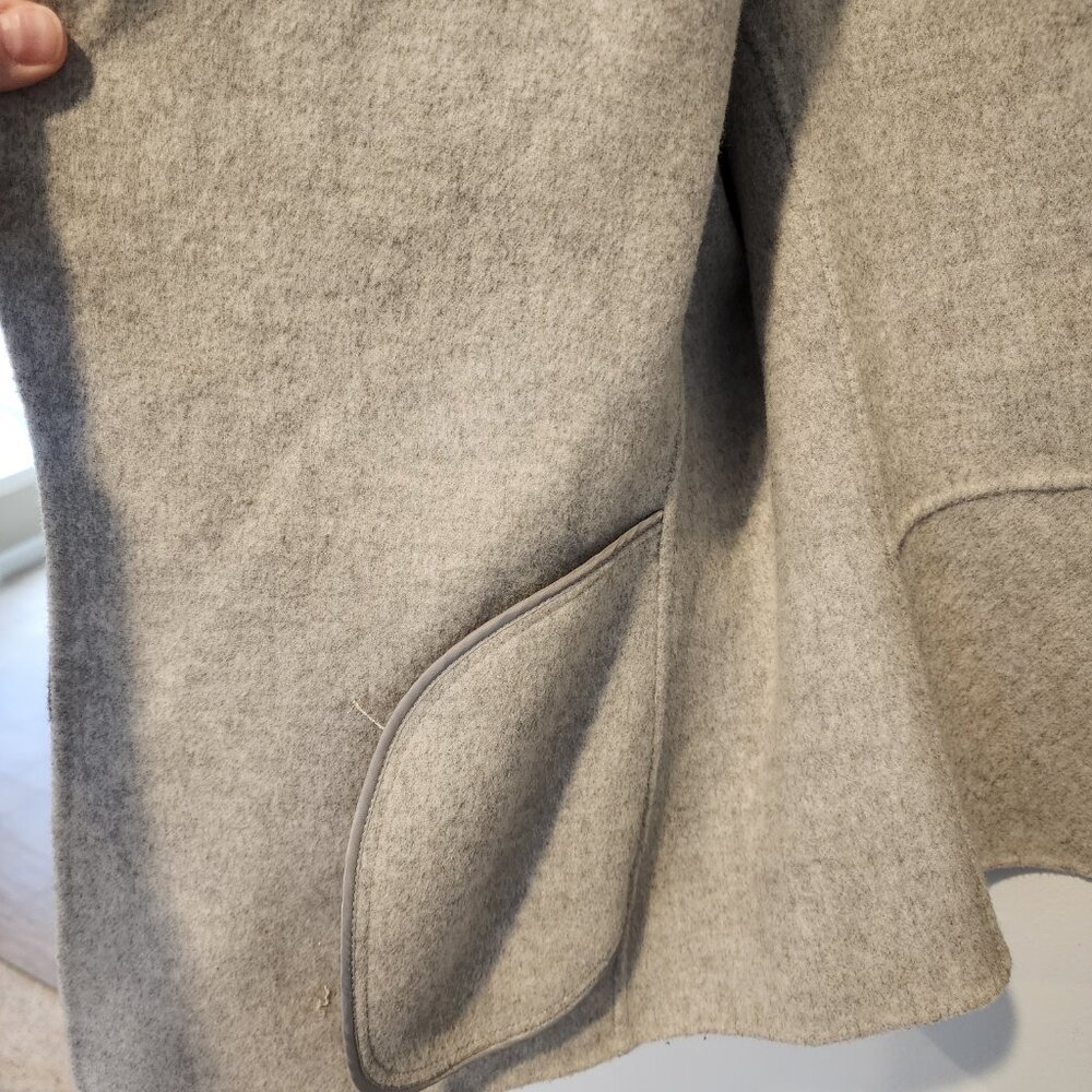 Talbots Double-Faced Wool Open Jacket, Size S, Li… - image 5